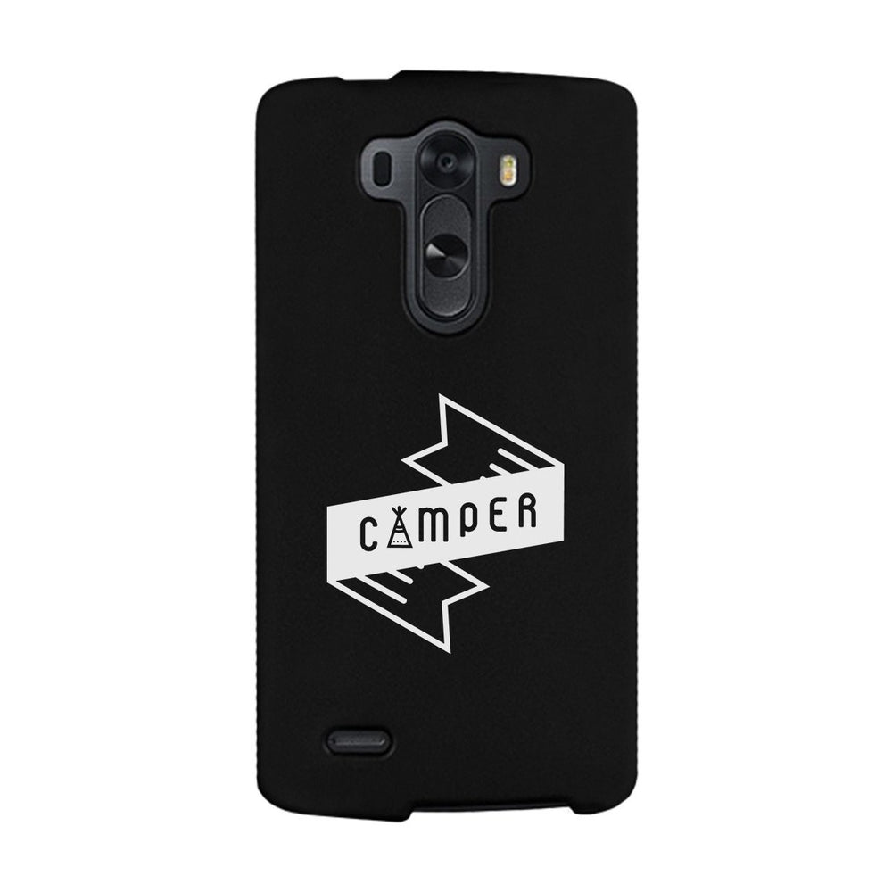 Camper Black Cute Graphic Phone Case Gift Idea For Camping Lover