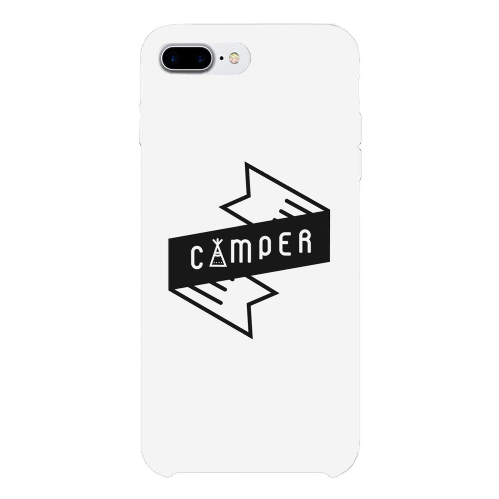 Camper White Phone Case Trendy Design Gifts For Mountain Lovers