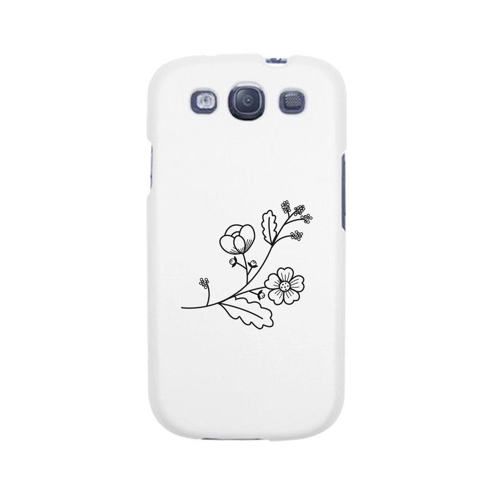 Flower White Phone Case Lovely Graphic Design For Flower Lovers