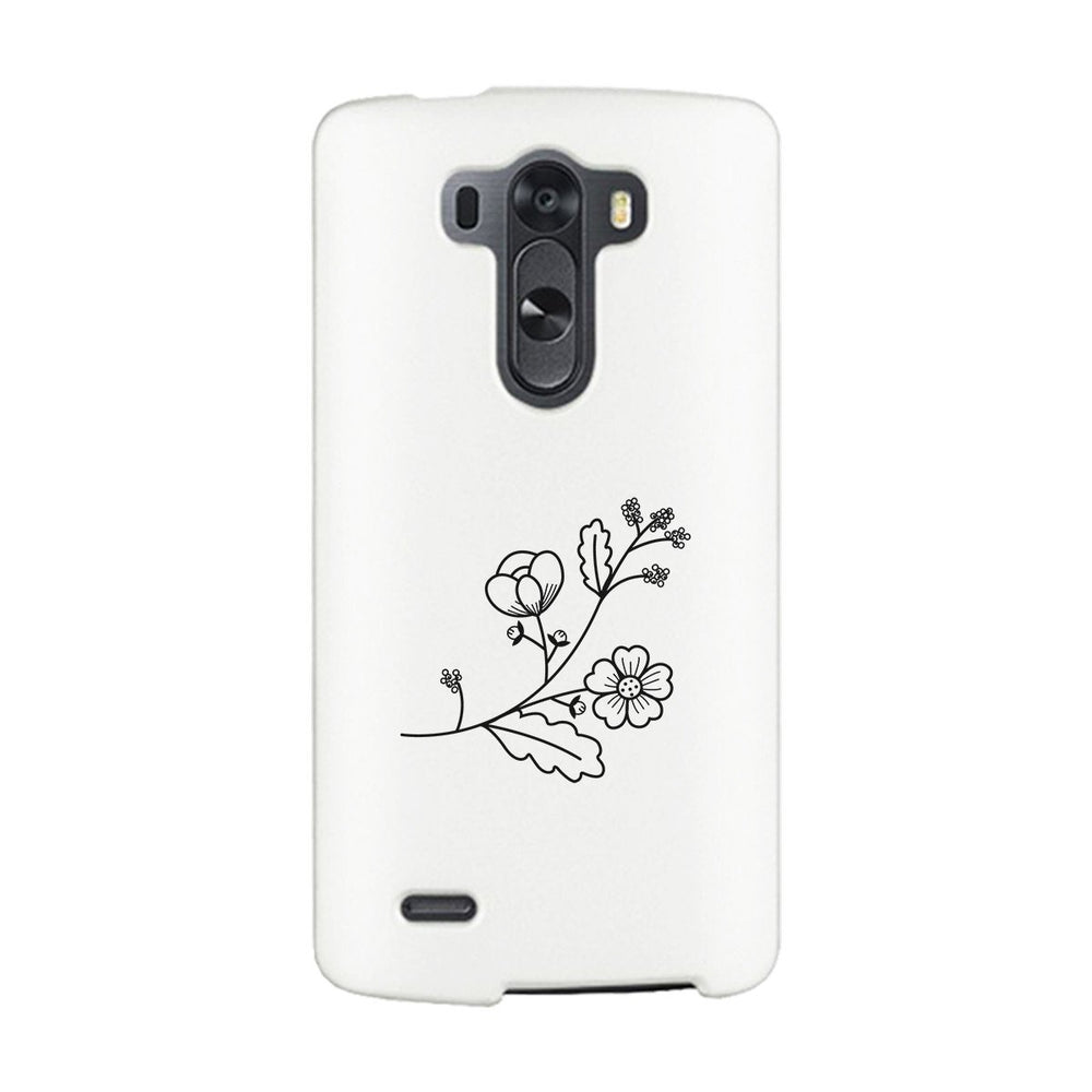 Flower White Phone Case Lovely Graphic Design For Flower Lovers