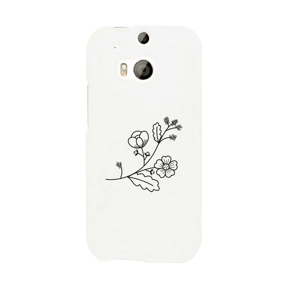 Flower White Phone Case Lovely Graphic Design For Flower Lovers