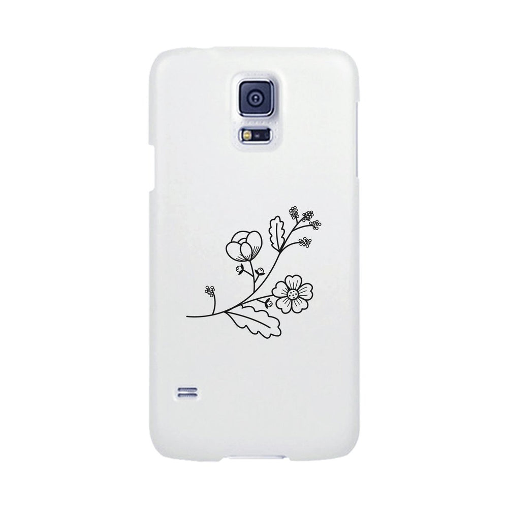 Flower White Phone Case Lovely Graphic Design For Flower Lovers