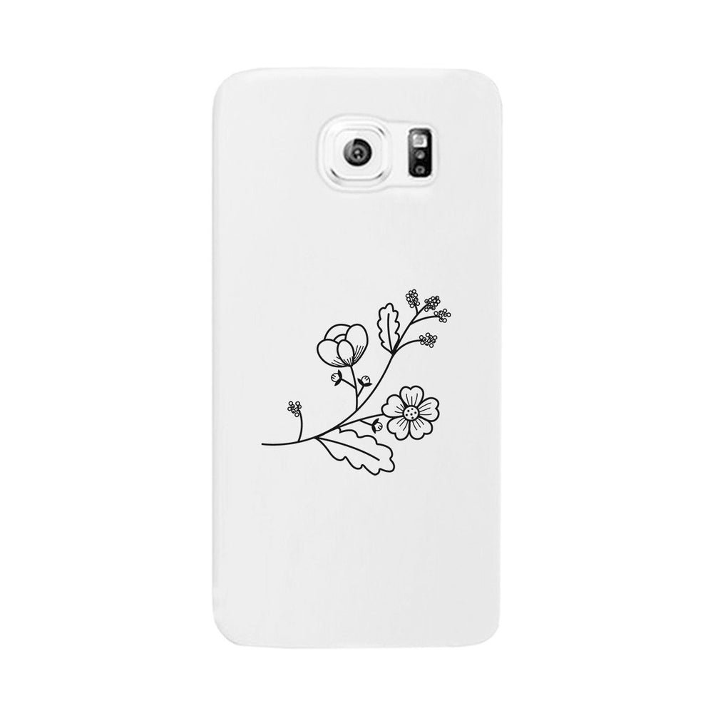 Flower White Phone Case Lovely Graphic Design For Flower Lovers