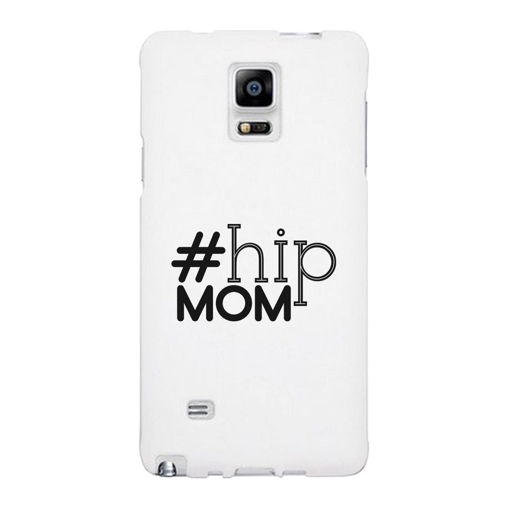 Hip Mom White Phone Case Cute Letter Printed For Young Mom