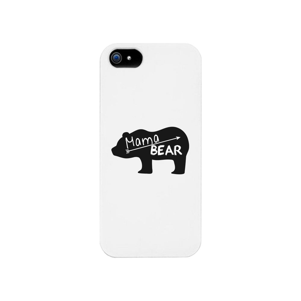 Mama Bear White Phone Case Unique Design Gifts For Baby Shower