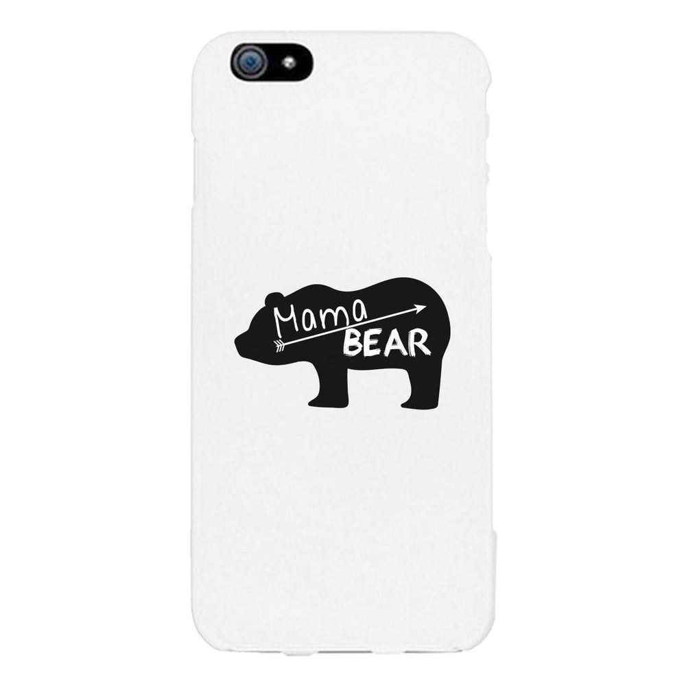 Mama Bear White Phone Case Unique Design Gifts For Baby Shower