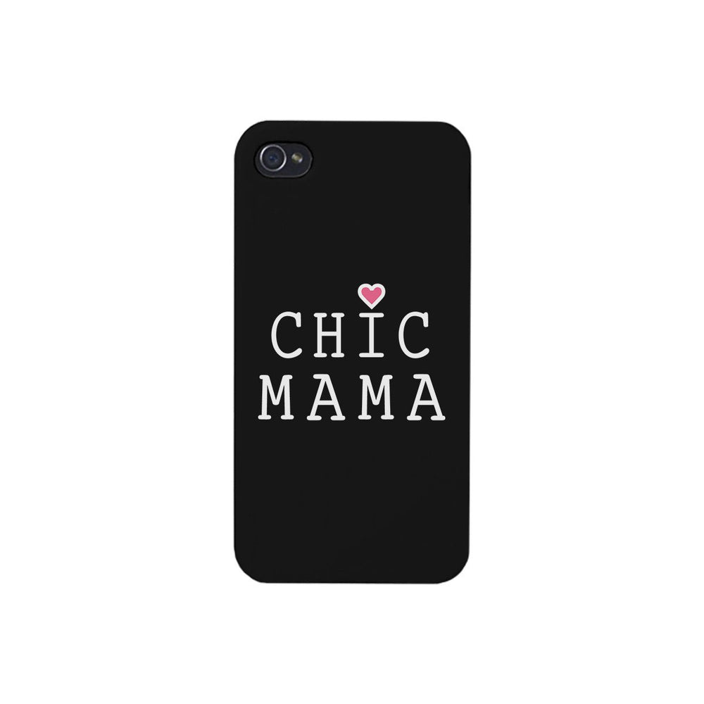 Chic Mama Black Phone Case Lovely Design Gifts For Mothers Day