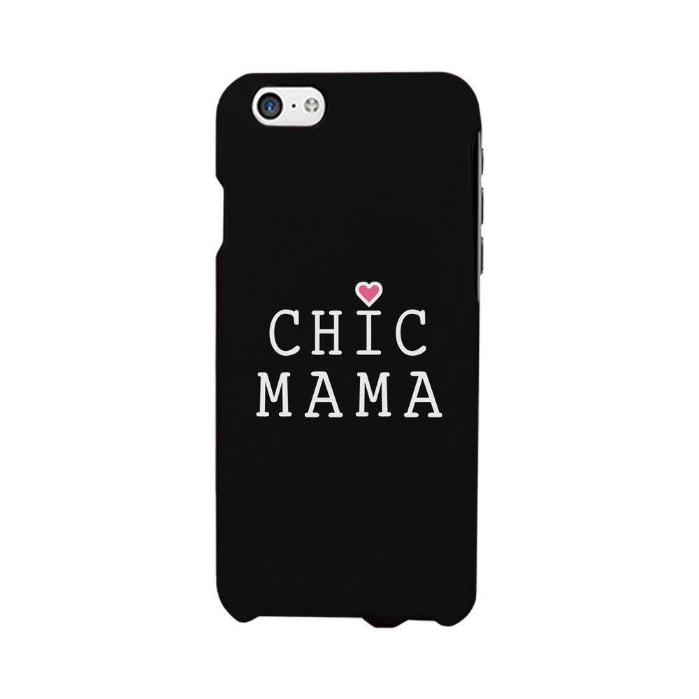 Chic Mama Black Phone Case Lovely Design Gifts For Mothers Day