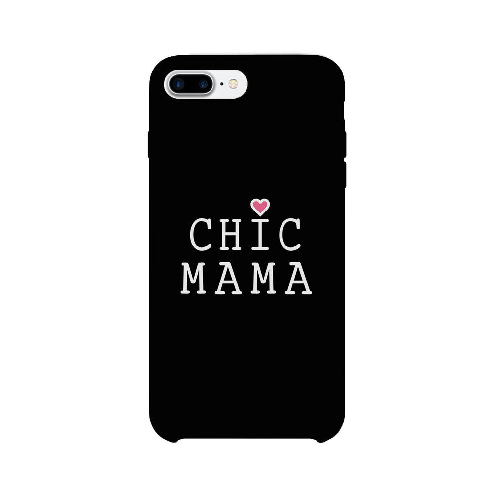 Chic Mama Black Phone Case Lovely Design Gifts For Mothers Day