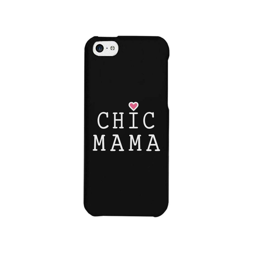 Chic Mama Black Phone Case Lovely Design Gifts For Mothers Day