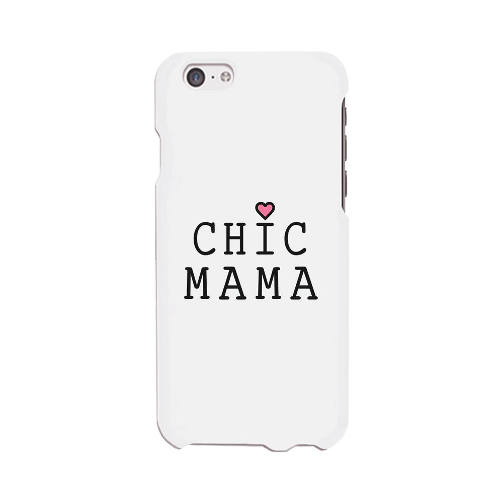 Chic Mama White Phone Case Lovely Design Gifts For Mothers Day