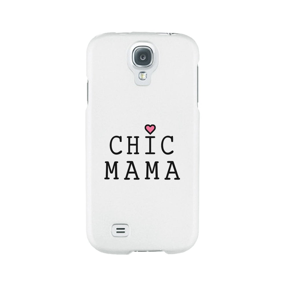 Chic Mama White Phone Case Lovely Design Gifts For Mothers Day