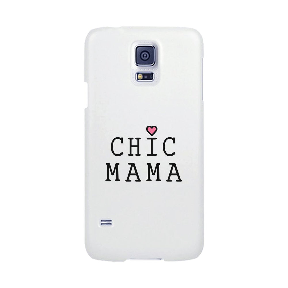 Chic Mama White Phone Case Lovely Design Gifts For Mothers Day