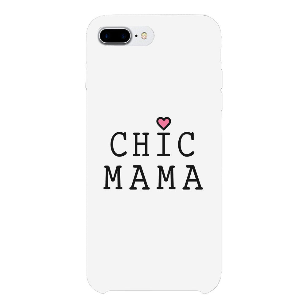 Chic Mama White Phone Case Lovely Design Gifts For Mothers Day