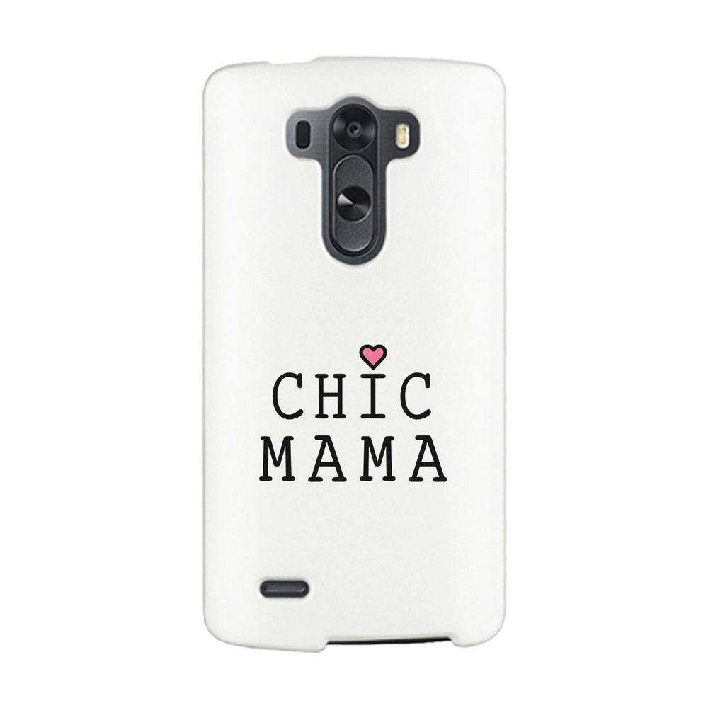 Chic Mama White Phone Case Lovely Design Gifts For Mothers Day