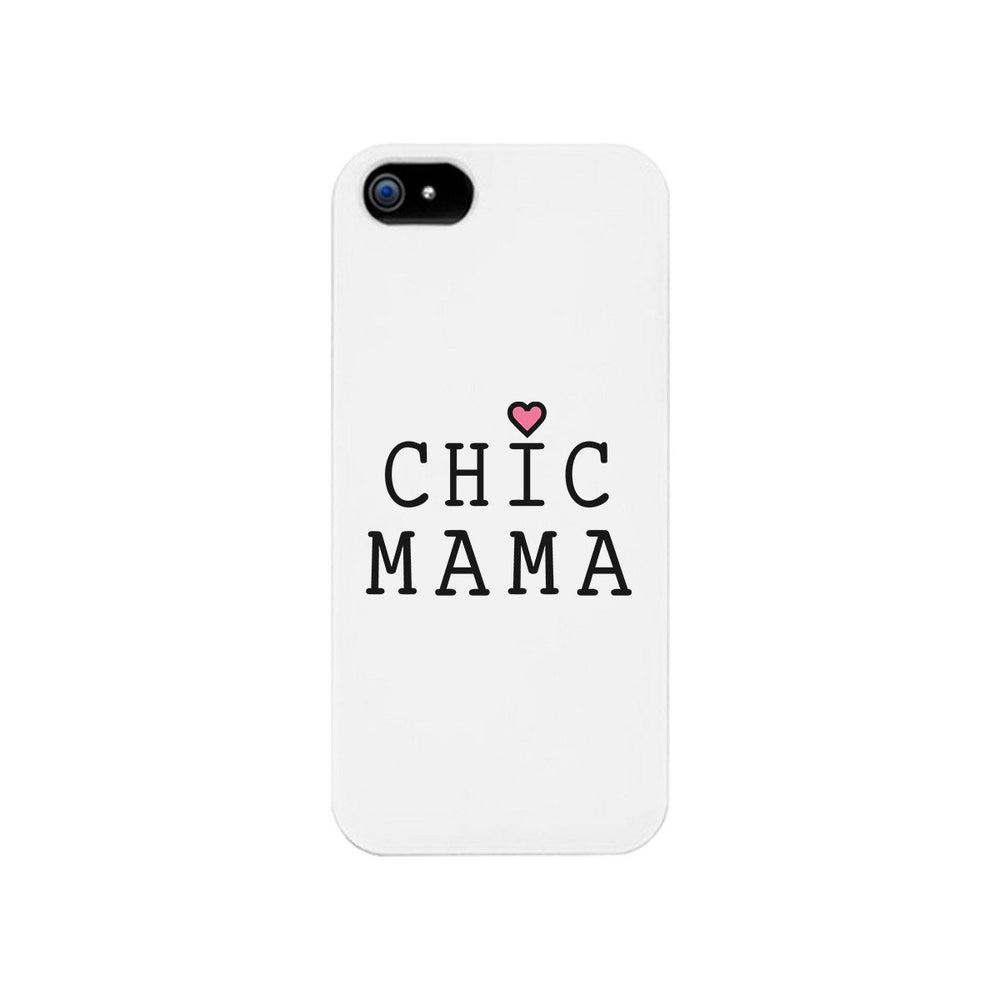 Chic Mama White Phone Case Lovely Design Gifts For Mothers Day