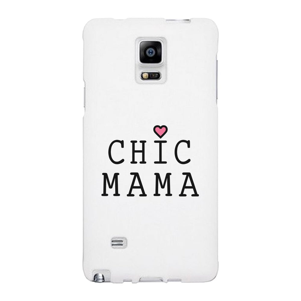 Chic Mama White Phone Case Lovely Design Gifts For Mothers Day