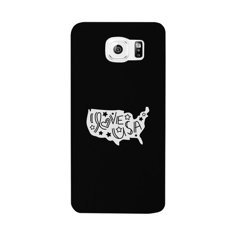 I Love USA Black Phone Case