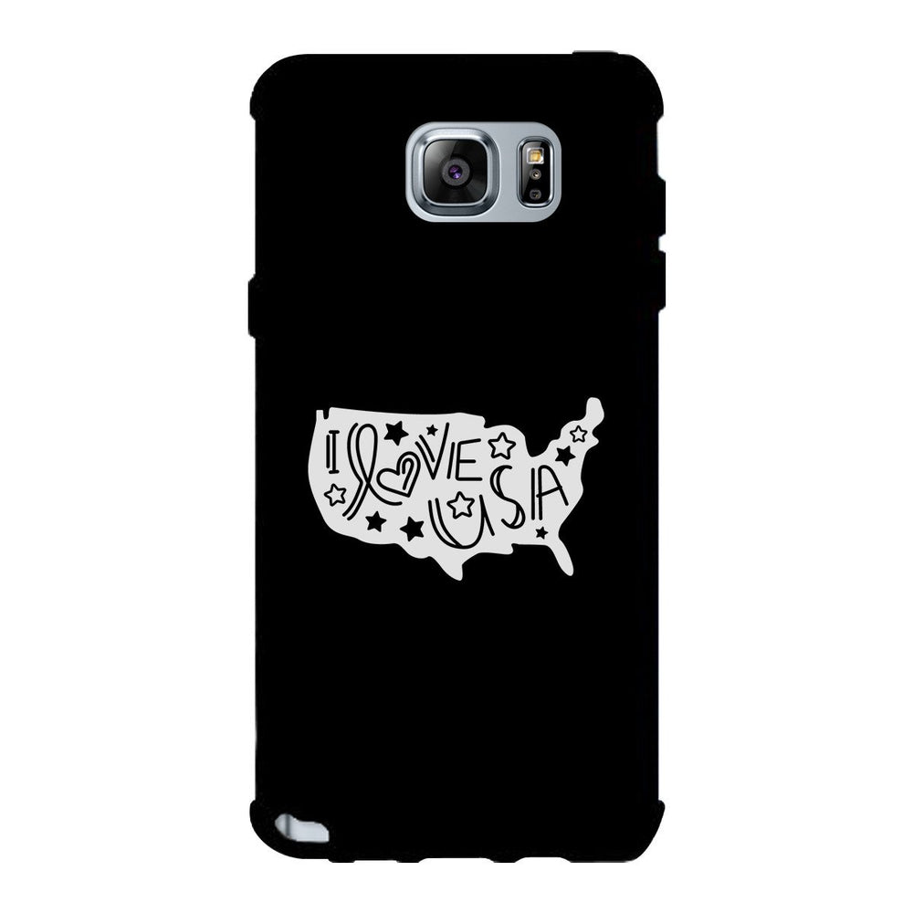 I Love USA Black Phone Case