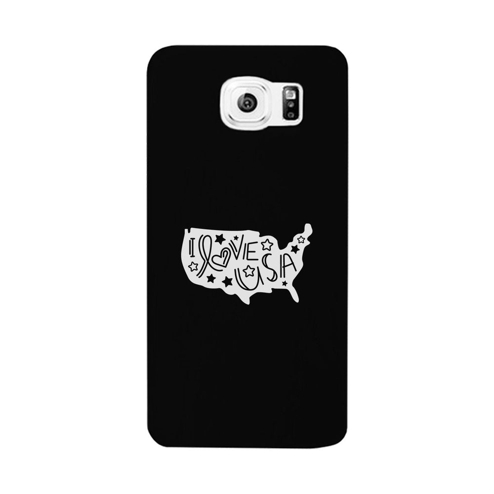 I Love USA Black Phone Case