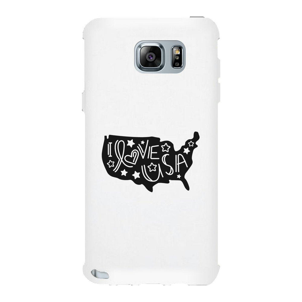 I Love USA White Phone Case