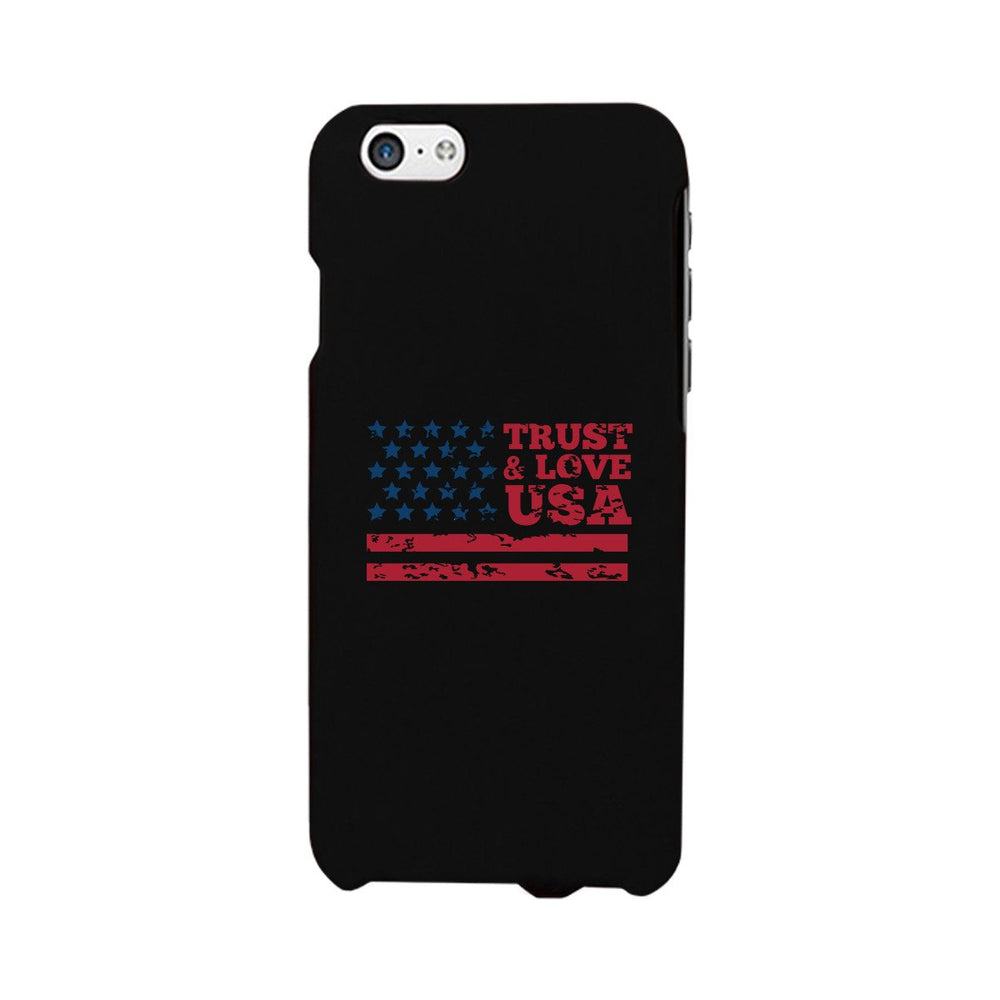 Trust & Love Usa Black Phone Case