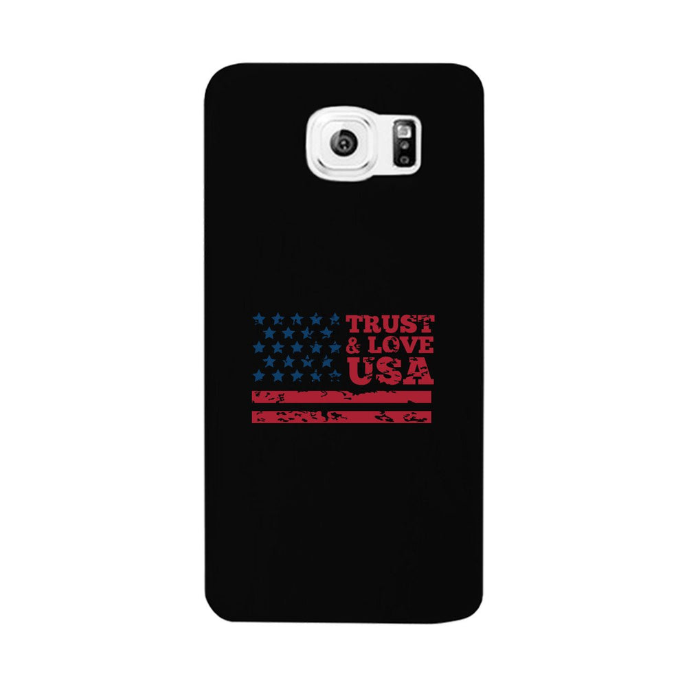 Trust & Love Usa Black Phone Case