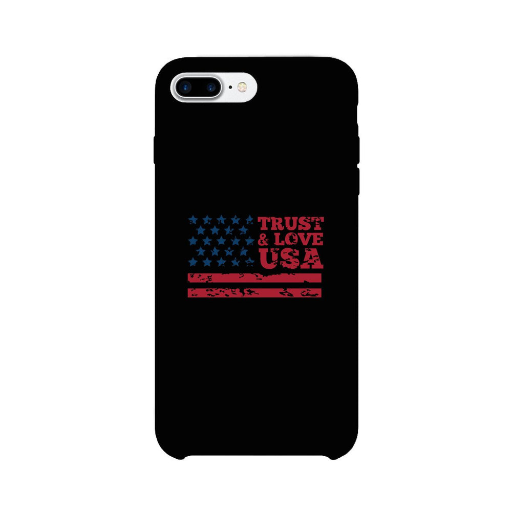 Trust & Love Usa Black Phone Case