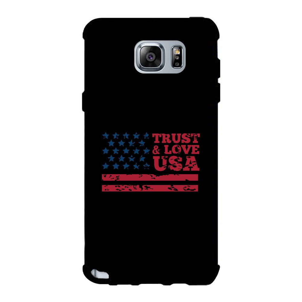 Trust & Love Usa Black Phone Case