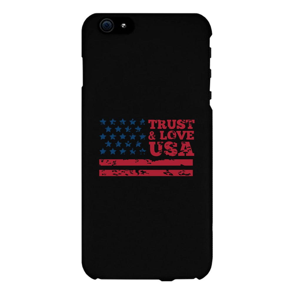 Trust & Love Usa Black Phone Case