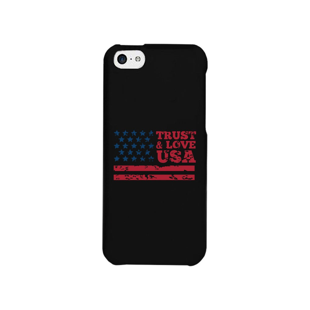 Trust & Love Usa Black Phone Case