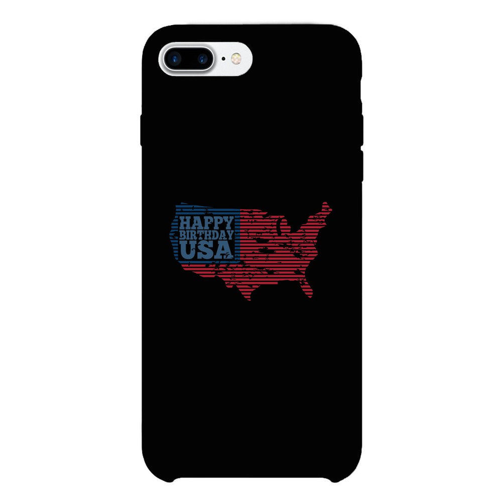 Happy Birthday Usa Black Phone Case