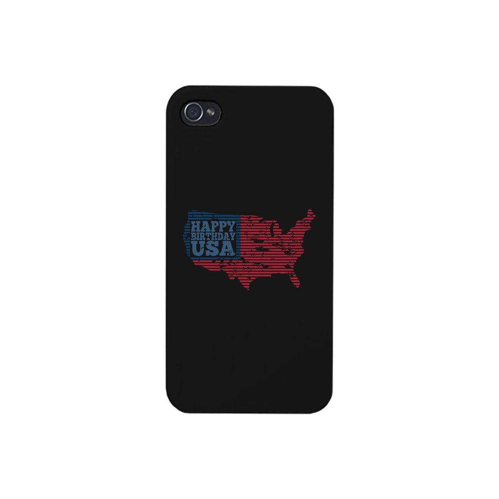 Happy Birthday Usa Black Phone Case
