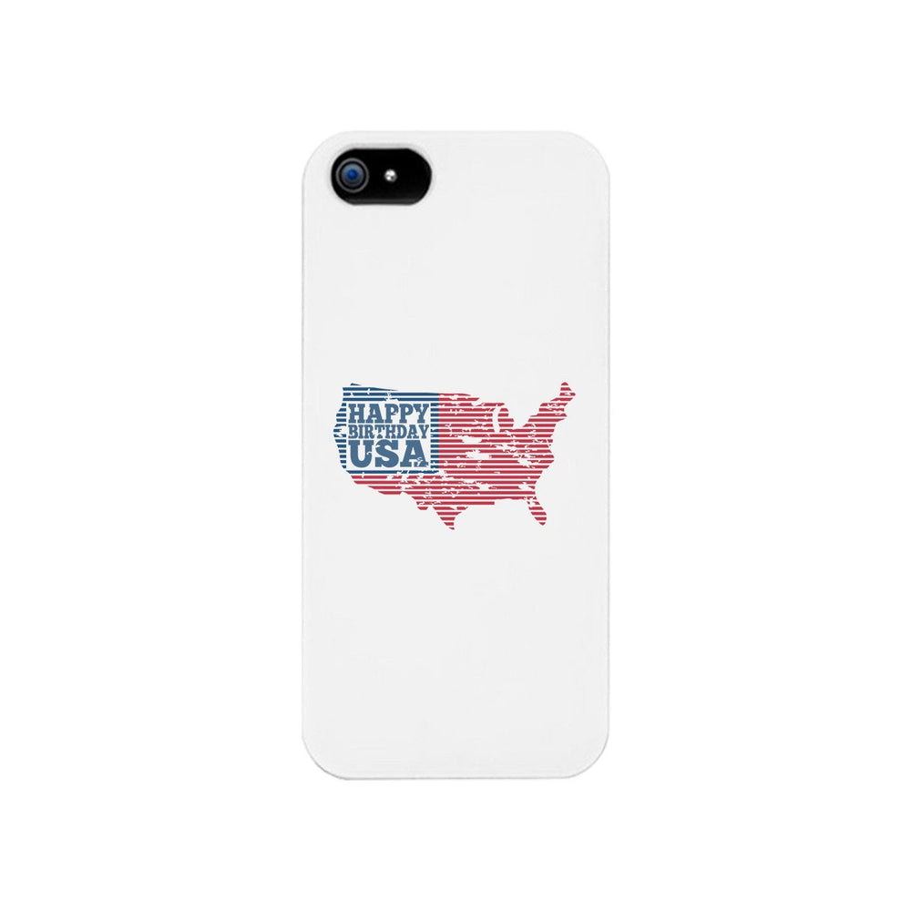 Happy Birthday Usa White Phone Case