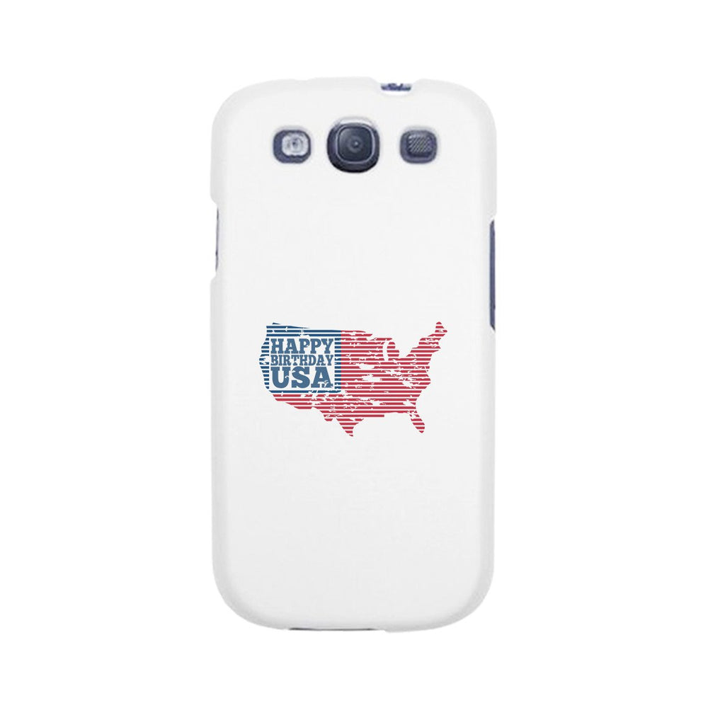 Happy Birthday Usa White Phone Case