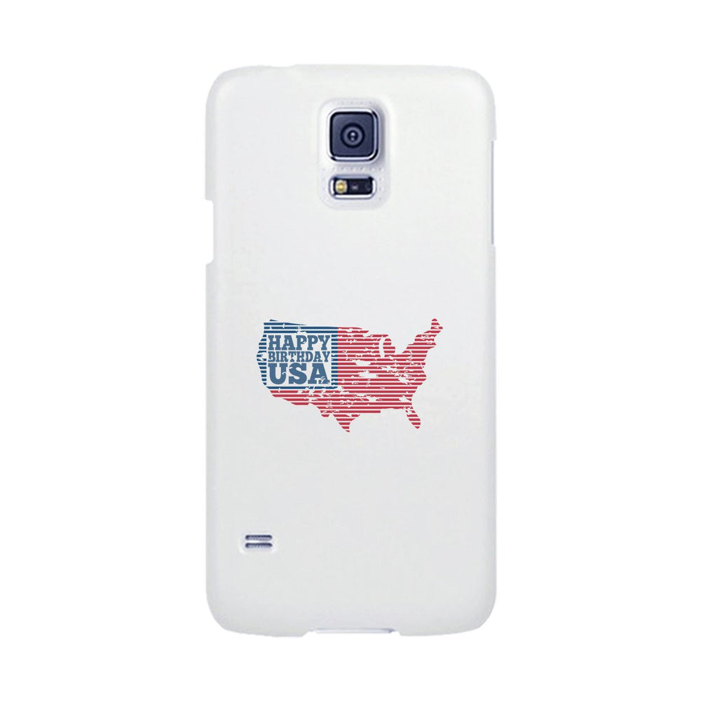 Happy Birthday Usa White Phone Case