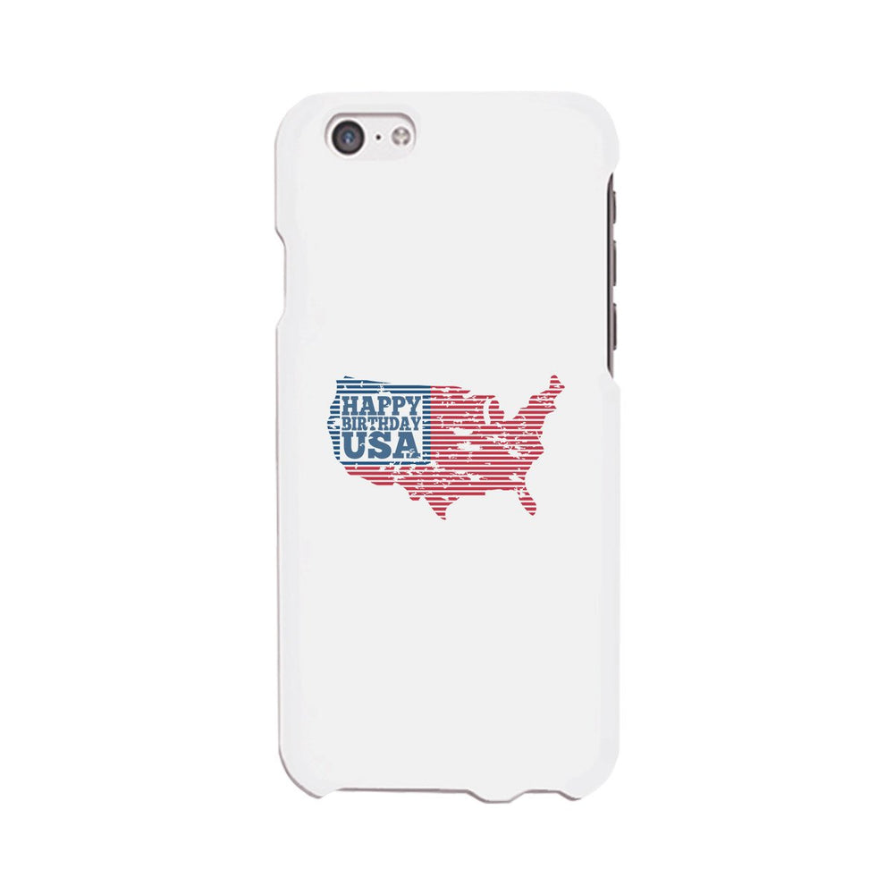 Happy Birthday Usa White Phone Case