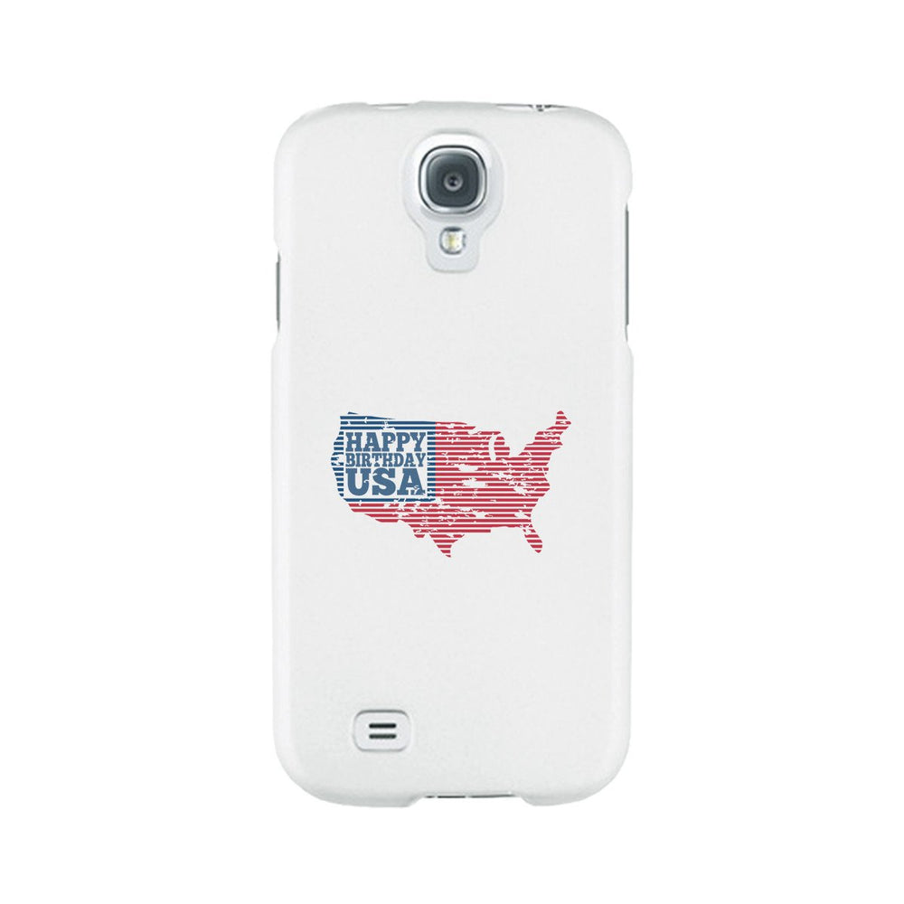 Happy Birthday Usa White Phone Case