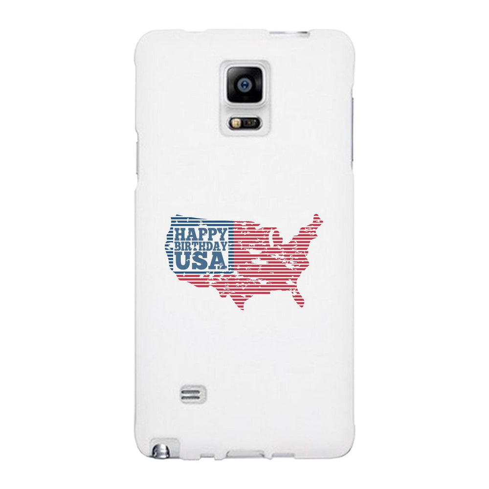 Happy Birthday Usa White Phone Case