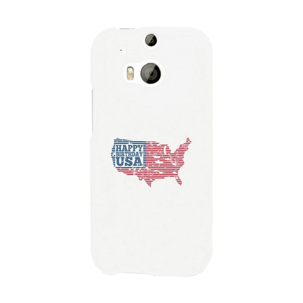 Happy Birthday Usa White Phone Case