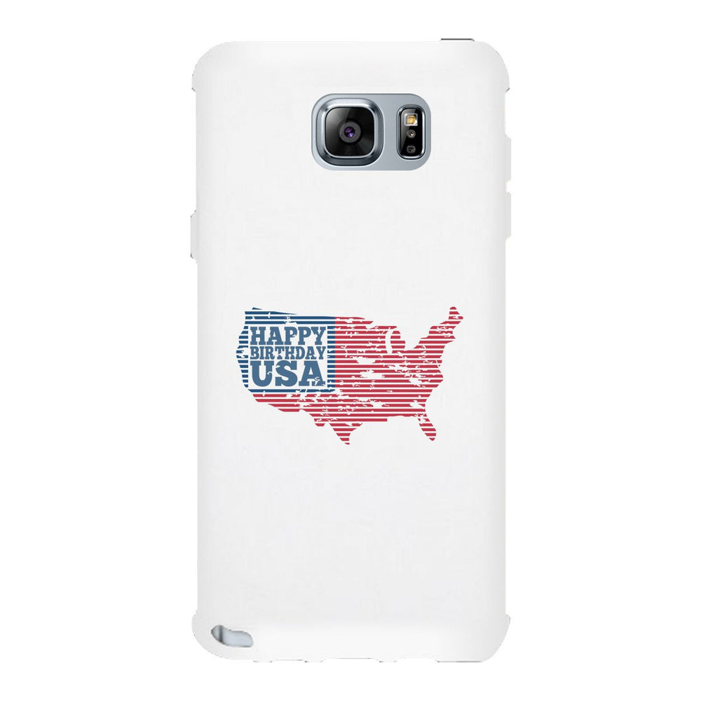Happy Birthday Usa White Phone Case