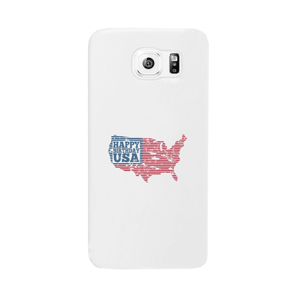 Happy Birthday Usa White Phone Case