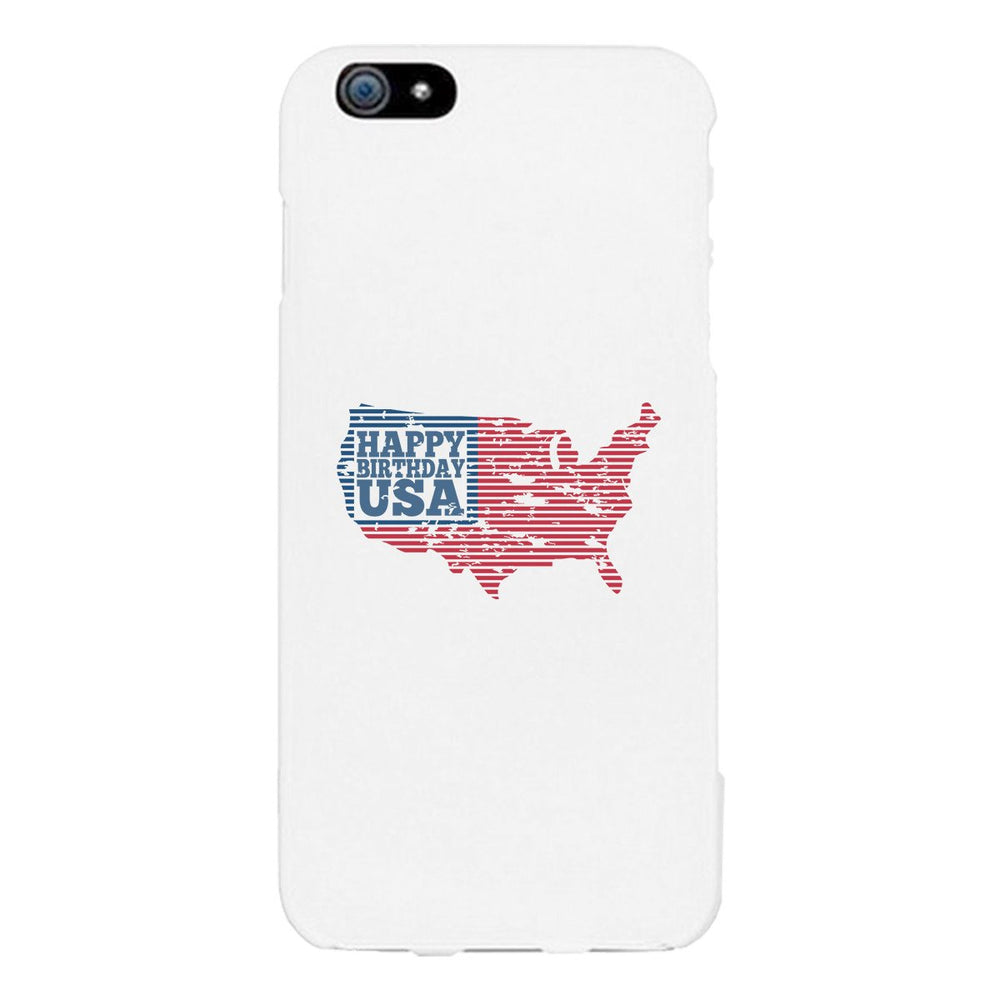 Happy Birthday Usa White Phone Case
