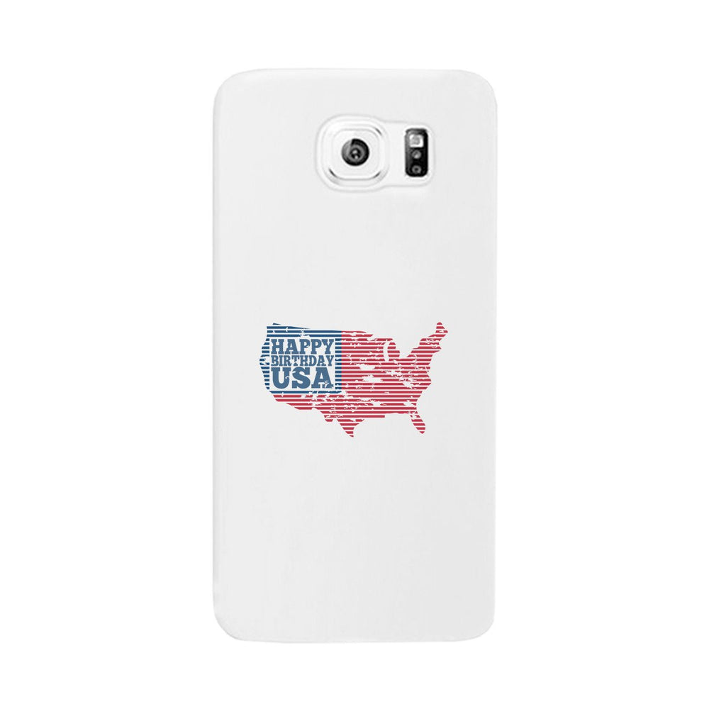 Happy Birthday Usa White Phone Case
