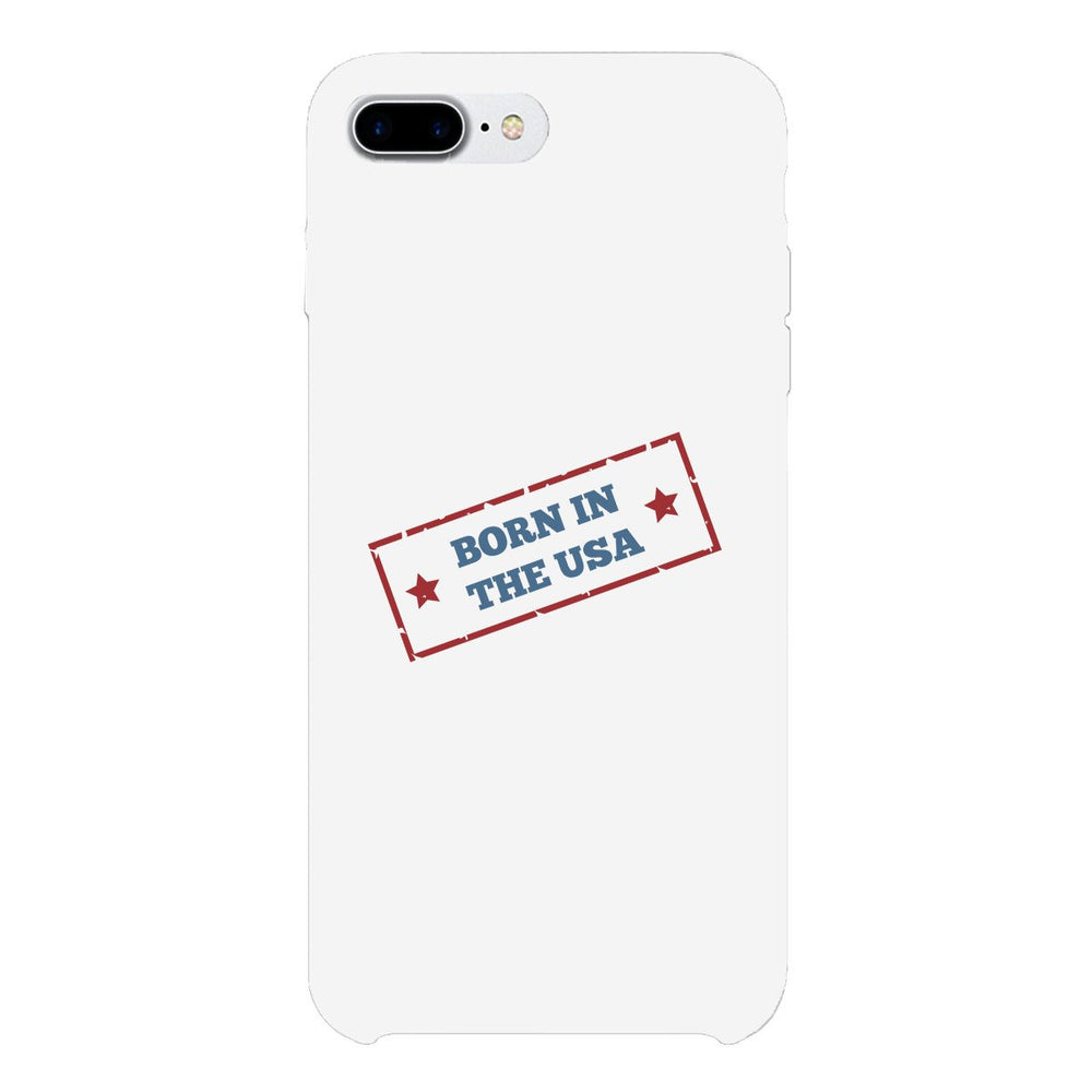 Born In The Usa White Phone Case