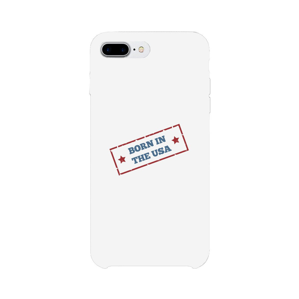 Born In The Usa White Phone Case