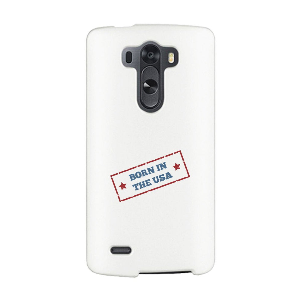 Born In The Usa White Phone Case