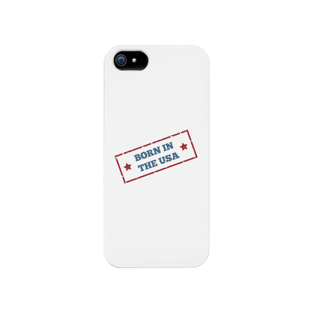 Born In The Usa White Phone Case