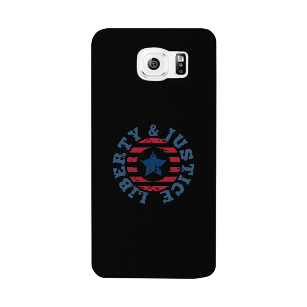 Liberty & Justice Black Phone Case