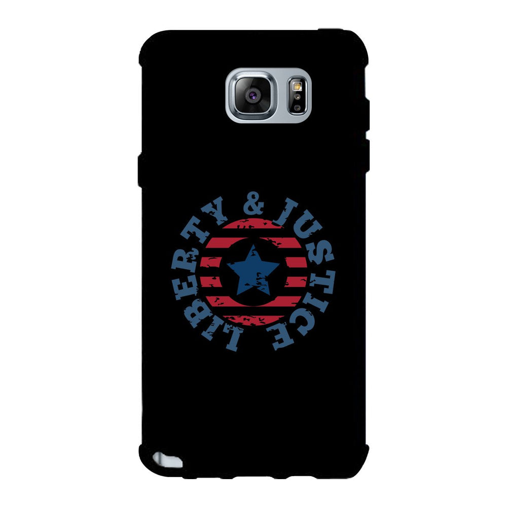 Liberty & Justice Black Phone Case